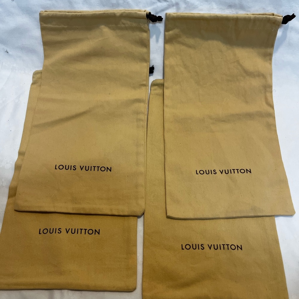 Authentic Louis Vuitton dust storage shoe bag